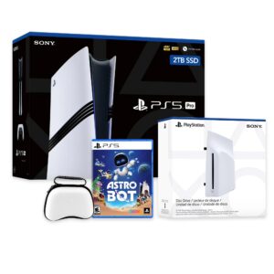 PlayStation 5 Pro 2TB SSD Console with Disc Drive, Wireless Controller and Case, ASTRO BOT - CFI-7019 PS5 Pro