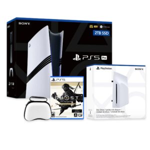 PlayStation 5 Pro 2TB SSD Console with Disc Drive, Wireless Controller and Case, Ghost of Tsushima - CFI-7019 PS5 Pro