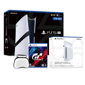 PlayStation 5 Pro 2TB SSD Console with Disc Drive, Wireless Controller and Case, Gran Turismo 7 - CFI-7019 PS5 Pro