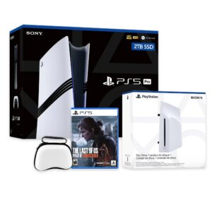 PlayStation 5 Pro 2TB SSD Console with Disc Drive, Wireless Controller and Case, The Last of Us Part II Remastered - CFI-7019 PS5 Pro