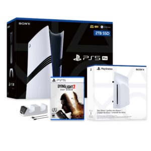 PlayStation 5 Pro 2TB SSD Console with Disc Drive, Wireless Controller and Charger, Dying Light 2 Stay Human - CFI-7019 PS5 Pro