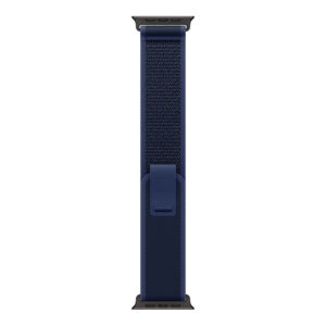 Apple 49mm Blue Trail Loop - M/L - Black Titanium Finish, Nylon Weave, Adjustable Fit, Carbon Neutral