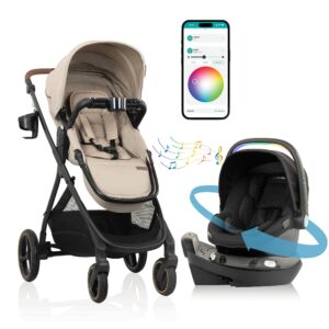 Build your own custom Travel System! Shyft Intuiti+ Travertine & Revolve180 Litemax NXT w/ SensorySoothe