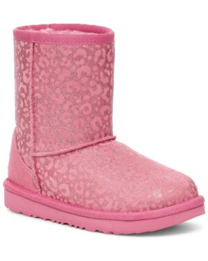 UGG Classic II Glitter Leopard Suede Kid's Bootie