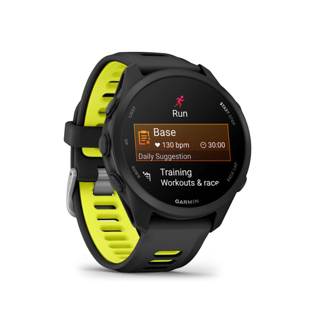 Garmin Forerunner 170 AMOLED GPS Running Smartwatch (Black/Yellow) Bundle with T710 Earbuds - Image 3