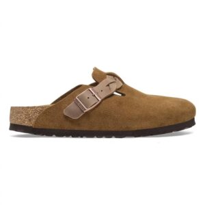 Women's Boston Braid Suede Oiled Leather Clogs In Mink