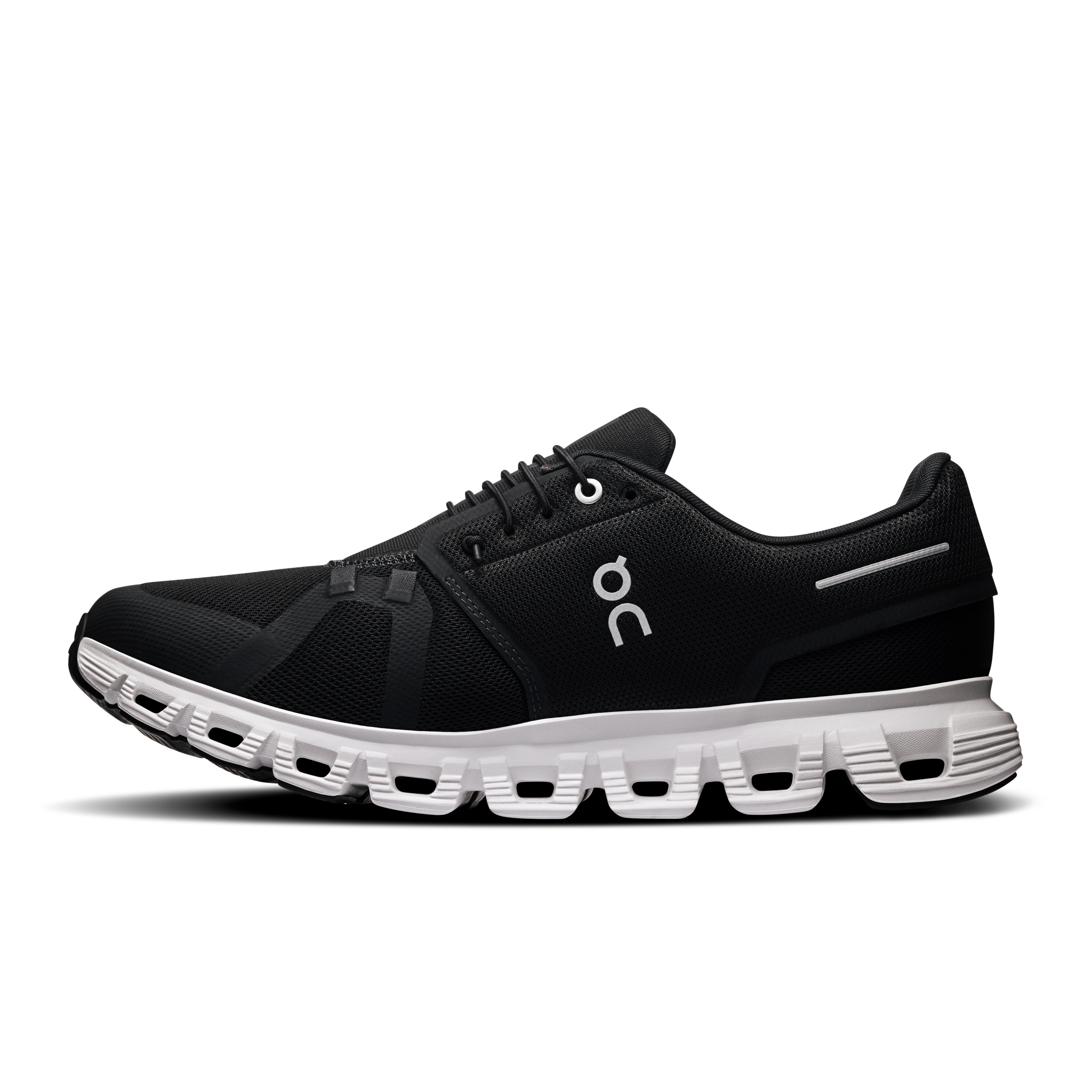 On Running Men's Cloud 6 Shoes - Black / White - Image 6