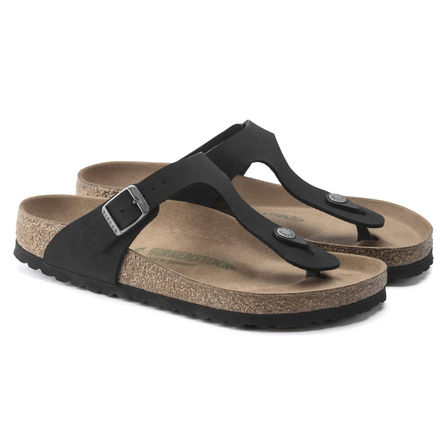 Women's Gizeh Vegan Sandals In Black - Image 5