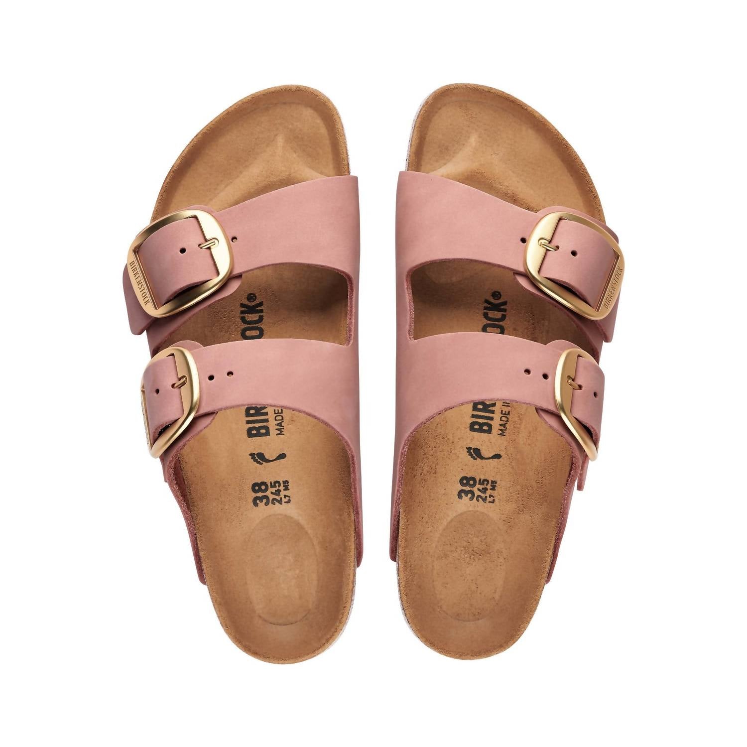 Women's Arizona Big Buckle Narrow Sandal In Old Rose - Image 3
