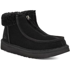 Women's UGG Funkarra 1143955-BLK Slippers Black Suede Fur Collar RHS6060