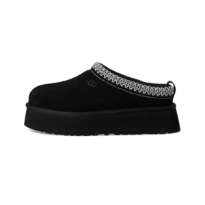 Women's UGG Tazz II 1174471-BLK Slipper Black Suede Faux Fur Platform GUG125