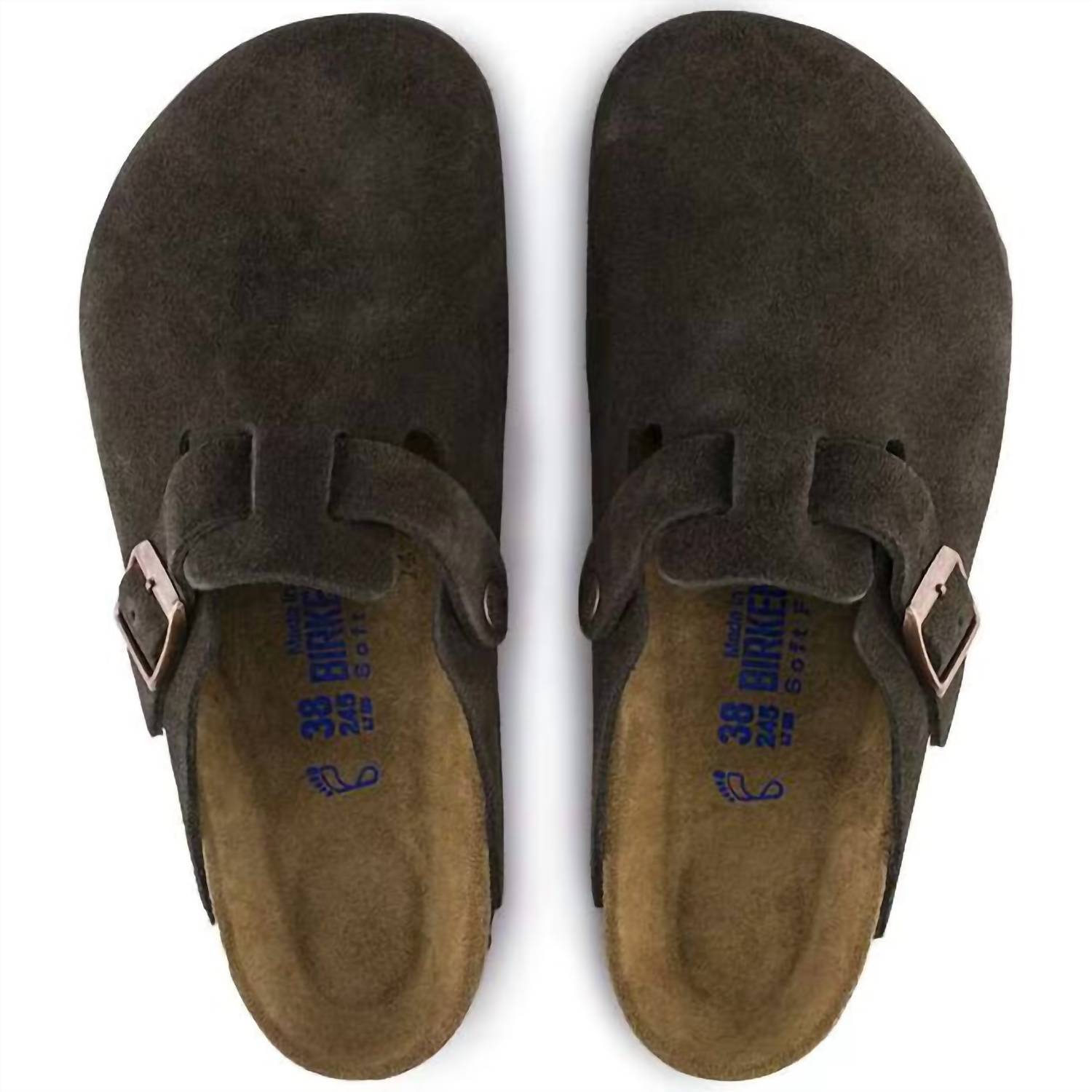 Women's Boston Soft Footbed Clog In Mocha Suede - Image 2