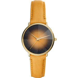 Fossil ES4728 Prismatic Galaxy Ladies Three-hand Yellow Leather 33mm Watch