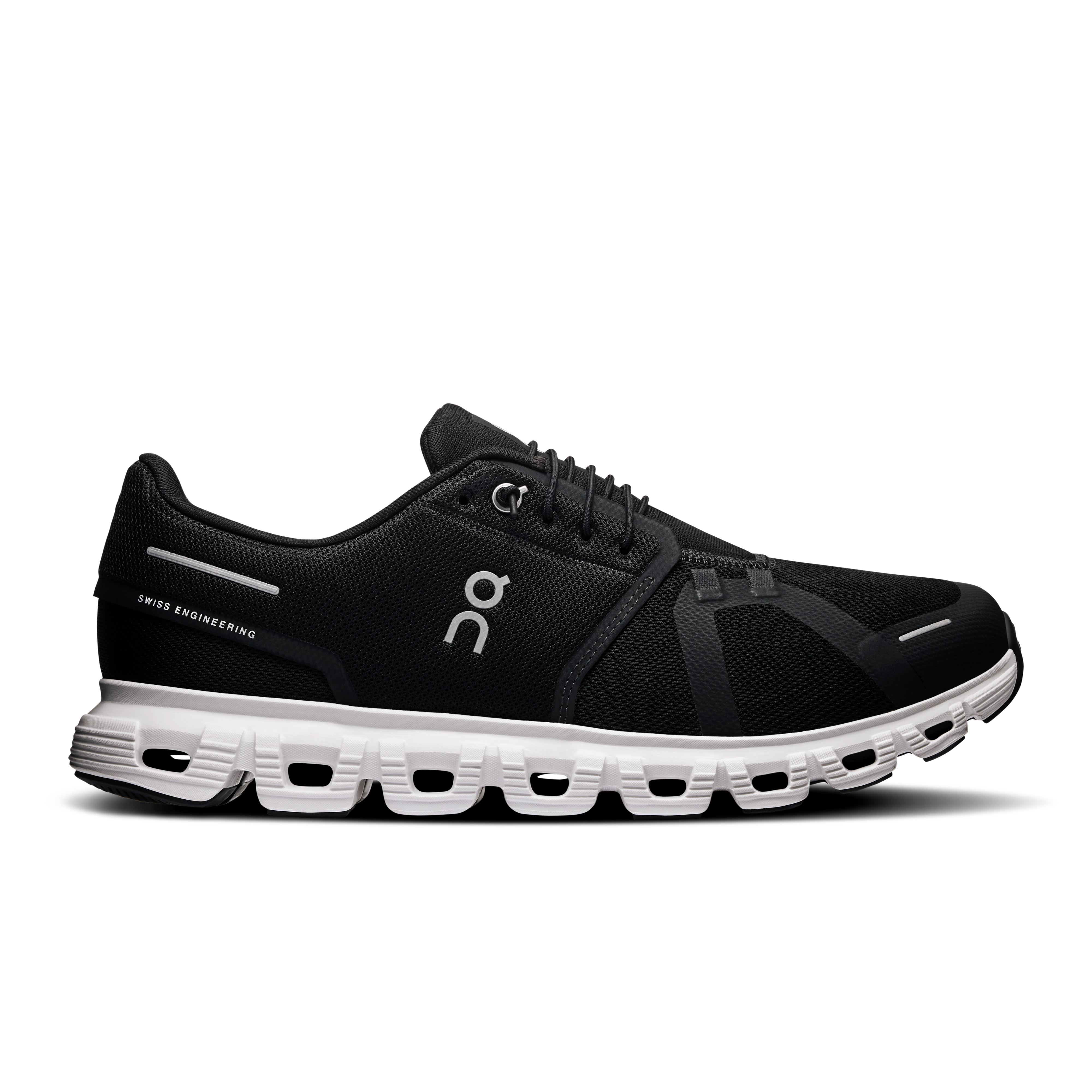 On Running Men's Cloud 6 Shoes - Black / White