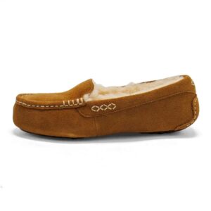 Women's Ansley Moccasin Style Slippers In Chestnut
