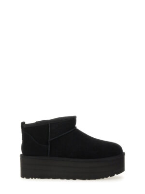 Classic Ultra Mini Low-Cut Platform Leather Boots