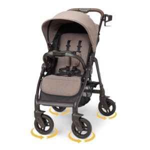 Graco Merge Stroller - Swivel Wheel Baby Stroller (Sable)