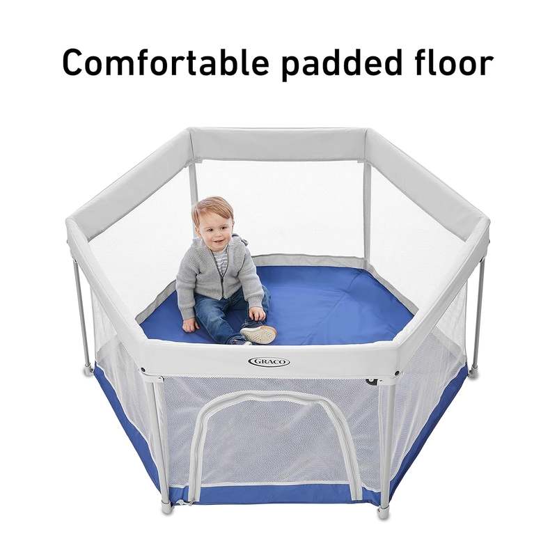Graco Pack 'n Play Lite Traveler LX Playard with Compact Fold UV Canopy (Canyon) - Image 3